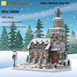Mocbrickland Moc 58208 Little Winter Church (2)