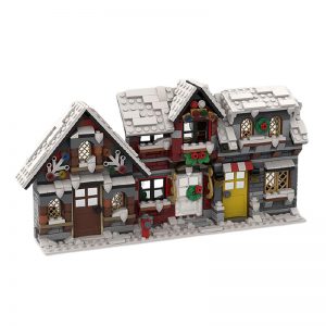 Mocbrickland Moc 58700 Three Little Winter Houses (3)