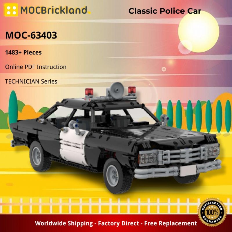 MOCBRICKLAND MOC-63403 Classic Police Car