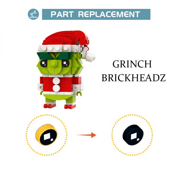 Mocbrickland Moc 64380 Grinch Brickheadz (1)