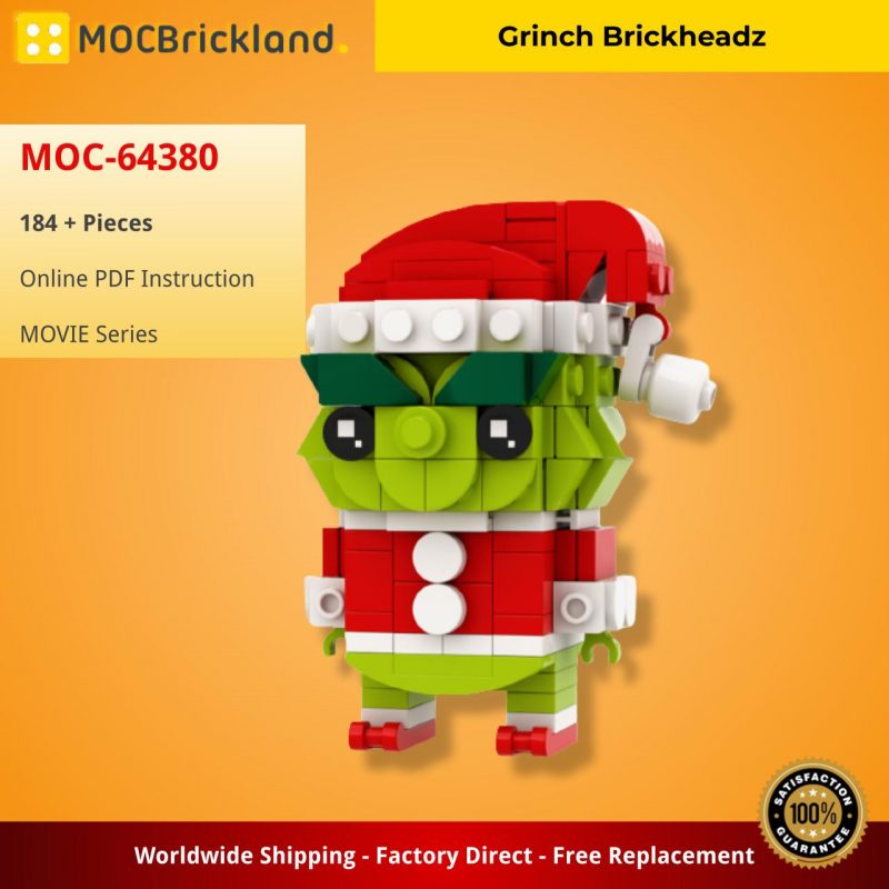 MOCBRICKLAND MOC-64380 Grinch Brickheadz