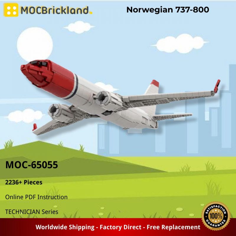 MOCBRICKLAND MOC-65055 Norwegian 737-800