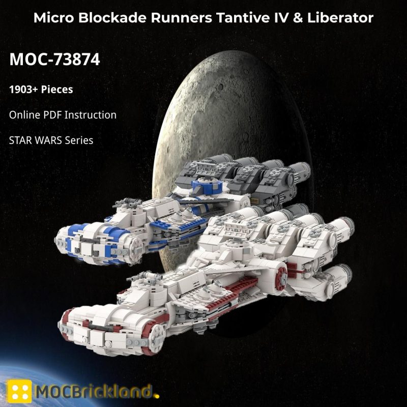 MOCBRICKLAND MOC-73874 Micro Blockade Runners Tantive IV & Liberator