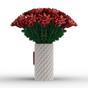 Mocbrickland Moc 88699 Two Dozen Red Roses (6)