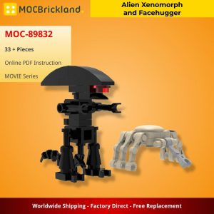 Mocbrickland Moc 89832 Alien Xenomorph And Facehugger (2)