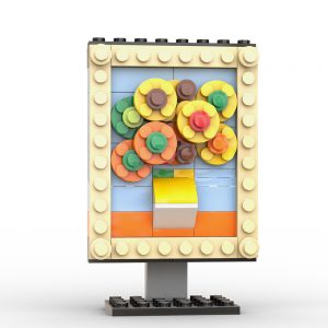 Mocbrickland Moc 89836 Famous Painting Sunflower (1)