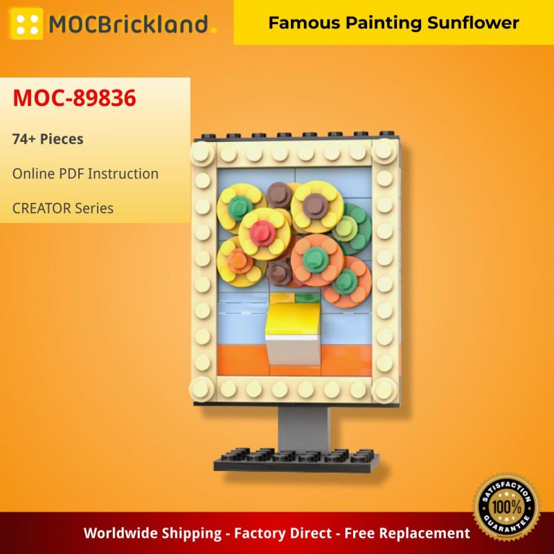 MOCBRICKLAND MOC-89836 Famous Painting Sunflower