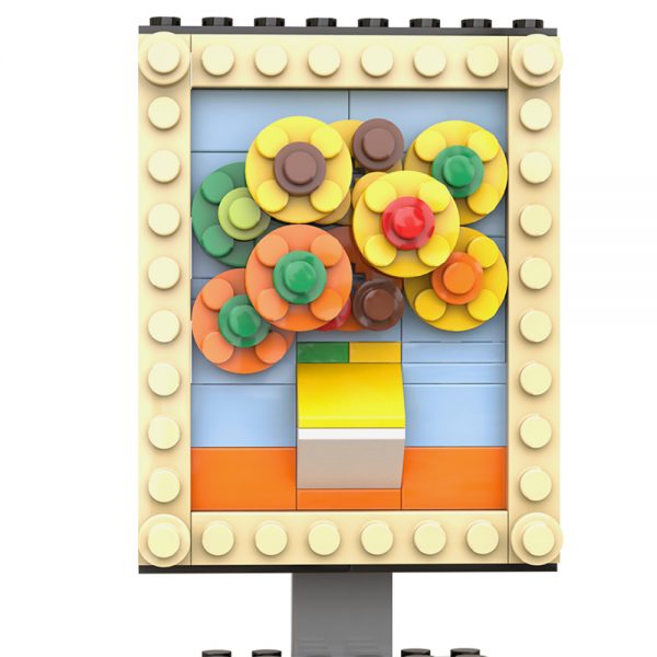 Mocbrickland Moc 89836 Famous Painting Sunflower (5)