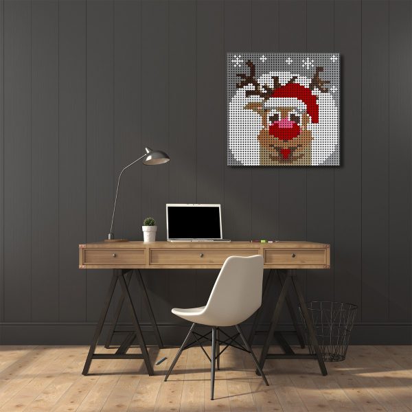 Mocbrickland Moc 89842 Christmas Reindeer Pixel Art (6)