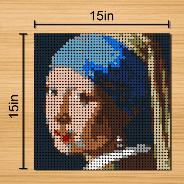Mocbrickland Moc 89843 Girl With A Pearl Earring Pixel Art (5)