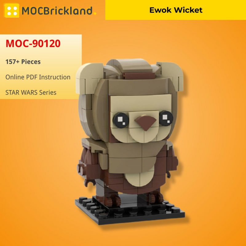 MOCBRICKLAND MOC-90120 Ewok Brickheadz-Wicket
