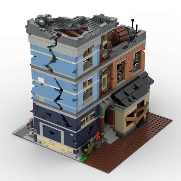 Modular Building Moc 73392 Detective's Office Apocalypse Version By Sugarbricks Mocbrickland (3)