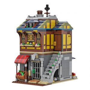 Modular Building Moc 82698 Medieval Merchant's House By Legoartisan Mocbrickland (3)