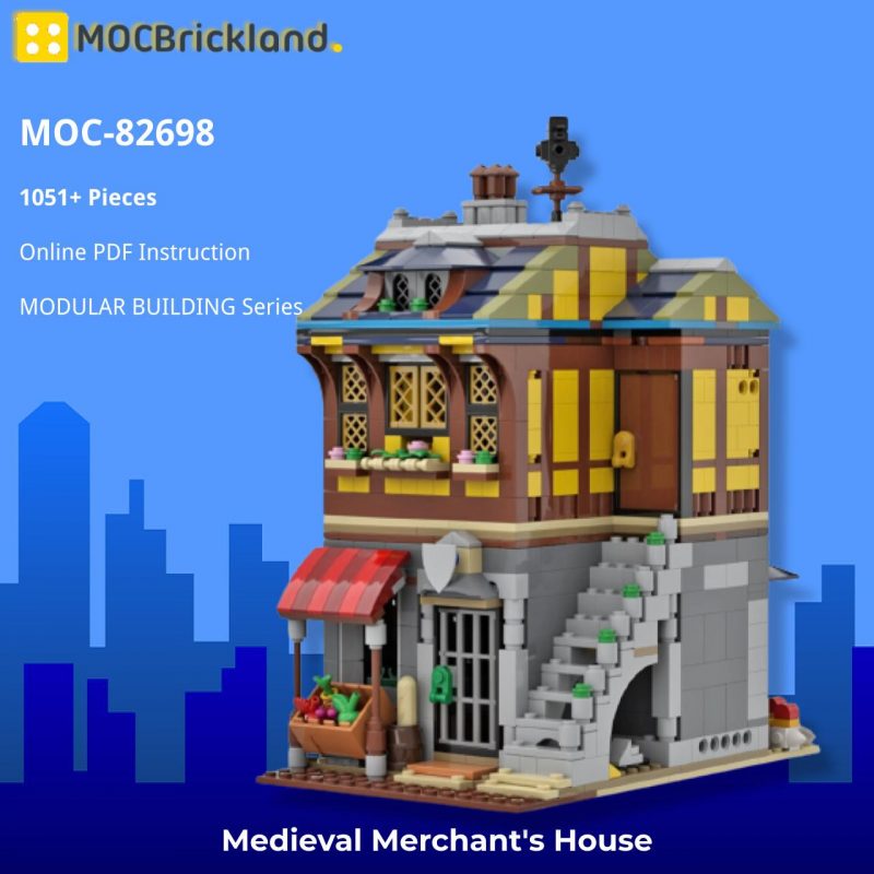MOCBRICKLAND MOC-82698 Medieval Merchant’s House