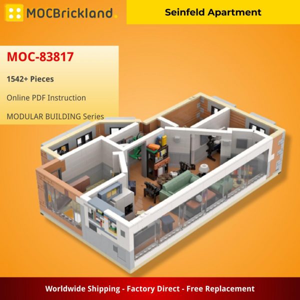 Modular Building Moc 83817 Seinfeld Apartment By Legoartisan Mocbrickland (5)
