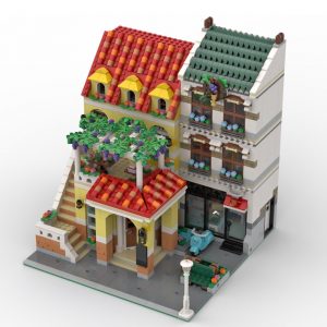 Modular Building Moc 85678 La Locanda By Legoartisan Mocbrickland (3)