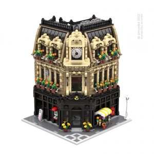 Modular Building Moc 88507 Post Office By Simon84 Mocbrickland (4)