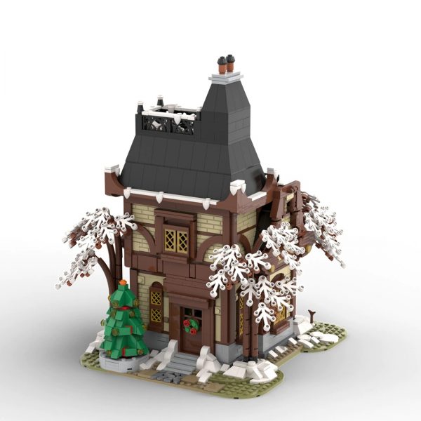 Modular Building Moc 89215 Christmas Mansion By Gr33tje13 Mocbrickland (3)