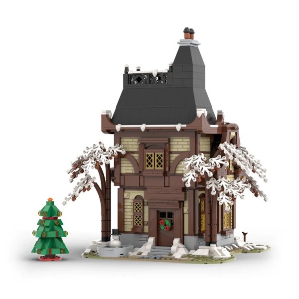 Modular Building Moc 89215 Christmas Mansion By Gr33tje13 Mocbrickland (4)