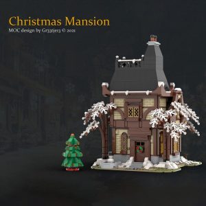Modular Building Moc 89215 Christmas Mansion By Gr33tje13 Mocbrickland (6)