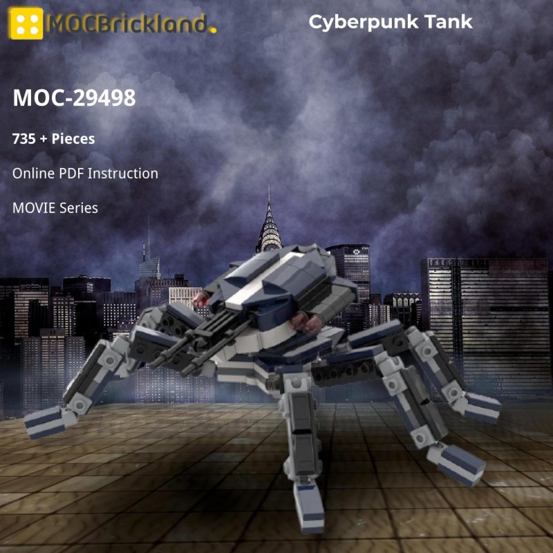 MOCBRICKLAND MOC-29498 Cyberpunk Tank
