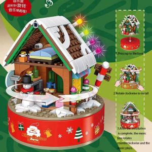Panlos 656012 Rotating Christmas House Music Box (2)