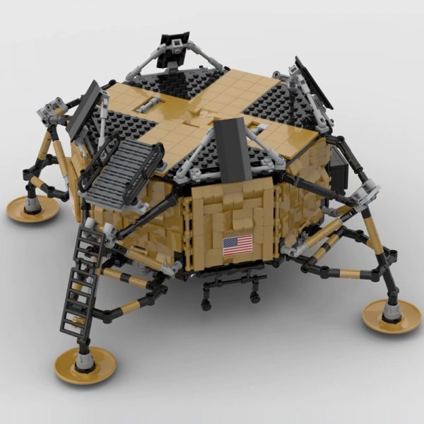 Space Moc 29829 Apollo Lunar Module By Freakcube Mocbrickland (2)