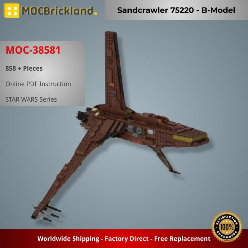 MOCBRICKLAND MOC-38581 Sandcrawler 75220 – B-Model