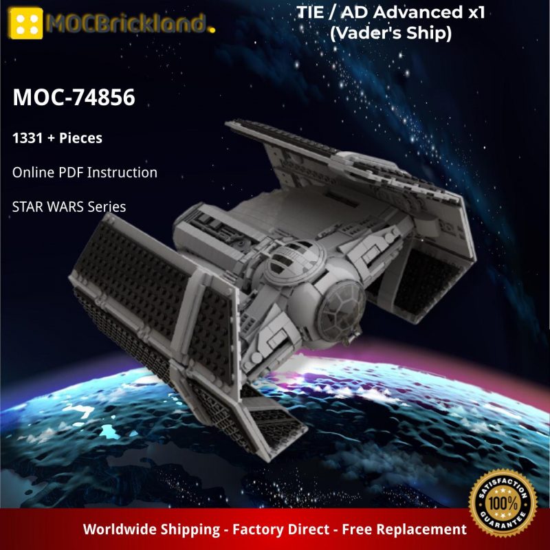 MOCBRICKLAND MOC-74856 TIE / AD Advanced x1 (Vader’s Ship)