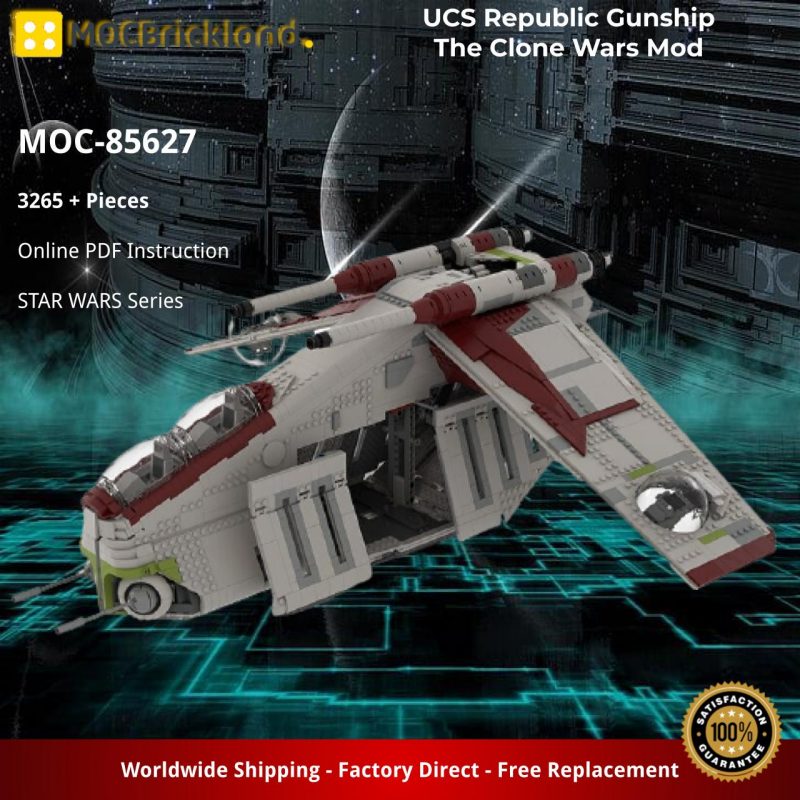 MOCBRICKLAND MOC-85627 UCS Republic Gunship The Clone Wars Mod