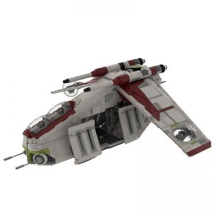 Star Wars Moc 85627 Ucs Republic Gunship The Clone Wars Mod By Brickdefense Mocbrickland (2)