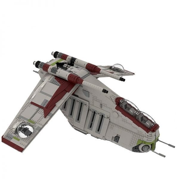 Star Wars Moc 85627 Ucs Republic Gunship The Clone Wars Mod By Brickdefense Mocbrickland (3)