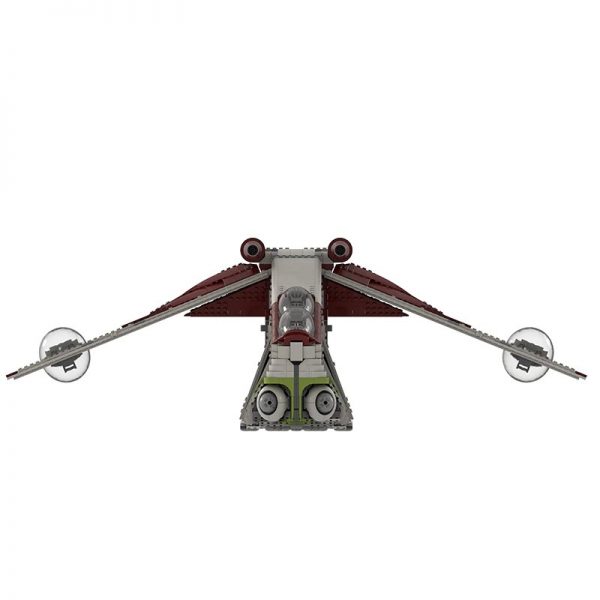 Star Wars Moc 85627 Ucs Republic Gunship The Clone Wars Mod By Brickdefense Mocbrickland (4)