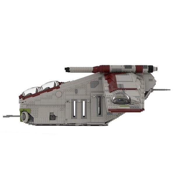Star Wars Moc 85627 Ucs Republic Gunship The Clone Wars Mod By Brickdefense Mocbrickland (5)