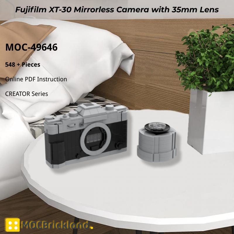 MOCBRICKLAND MOC-49646 Fujifilm XT-30 Mirrorless Camera with 35mm Lens
