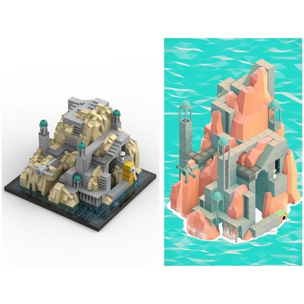 Creator Moc 50337 Monument Valley The Descent By Ycbricks Mocbrickland (3)