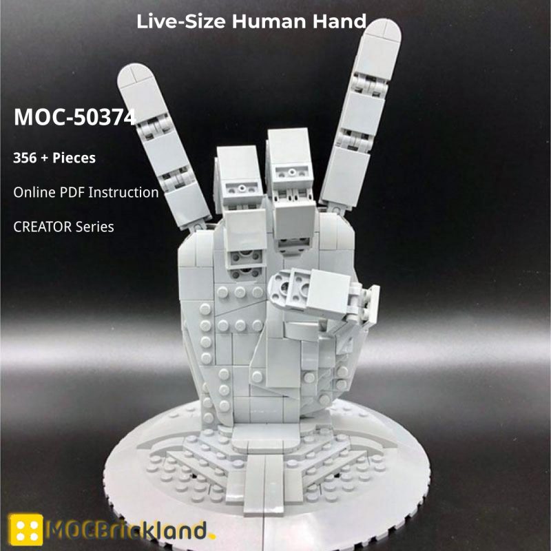 MOCBRICKLAND MOC-50374 Live-Size Human Hand