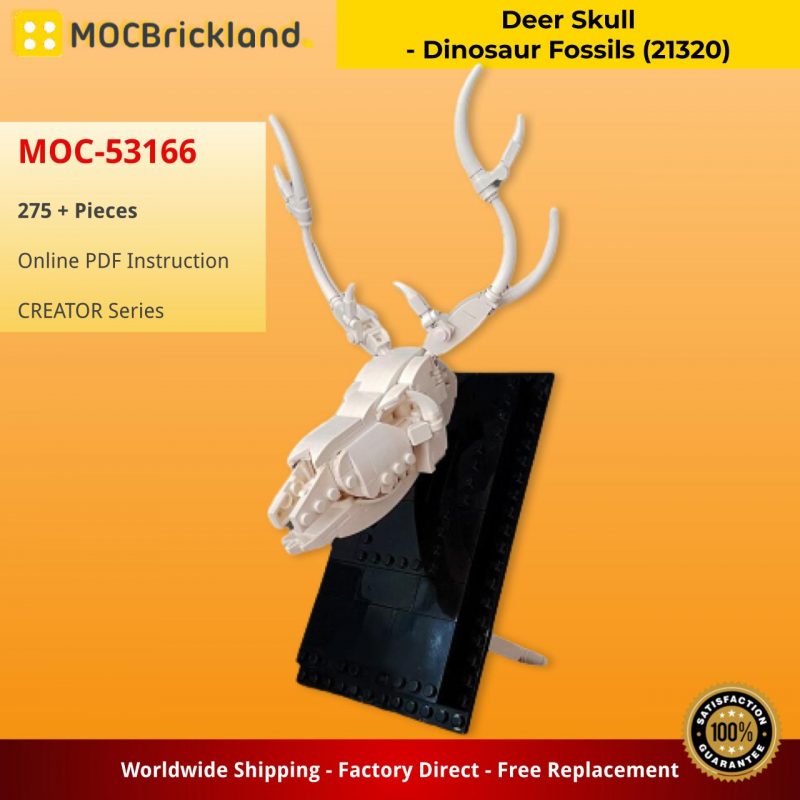 MOCBRICKLAND MOC-53166 Deer Skull – Dinosaur Fossils (21320)
