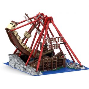 Creator Moc 67413 Theme Park Pirate Ship Ride By Gdale Mocbrickland (1)
