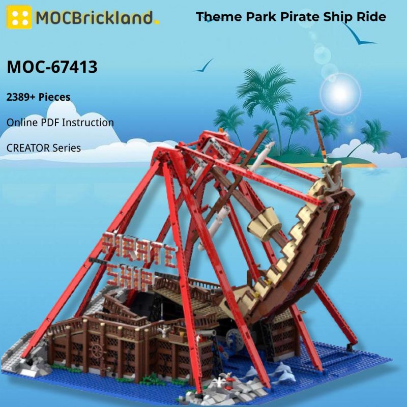MOCBRICKLAND MOC-67413 Theme Park Pirate Ship Ride