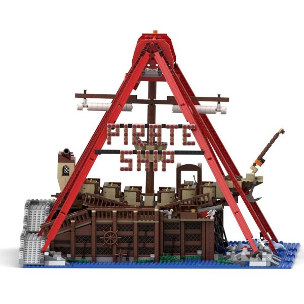Creator Moc 67413 Theme Park Pirate Ship Ride By Gdale Mocbrickland (5)