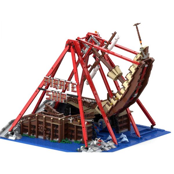 Creator Moc 67413 Theme Park Pirate Ship Ride By Gdale Mocbrickland (7)