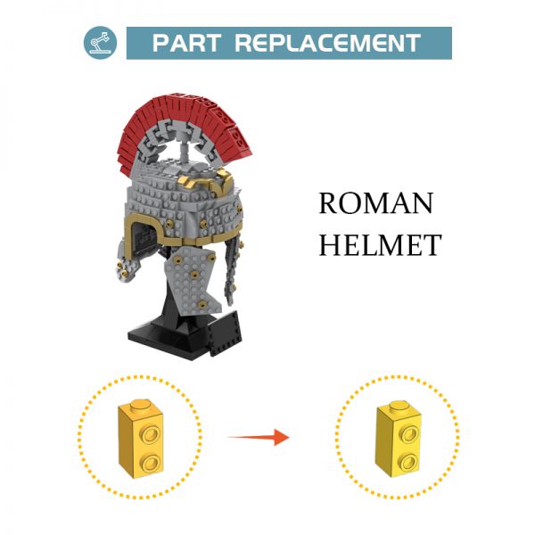 Creator Moc 89490 Roman Centurion (helmet Collection) Mocbrickland (2)