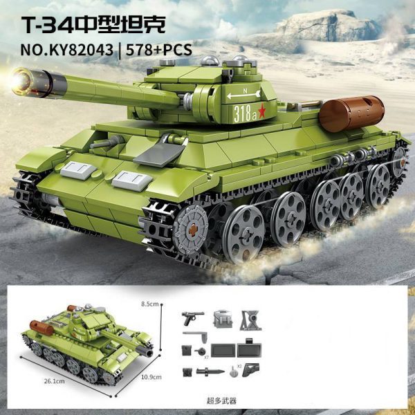 Military Kazi Ky82042 82047 Wwii Tanks (4)