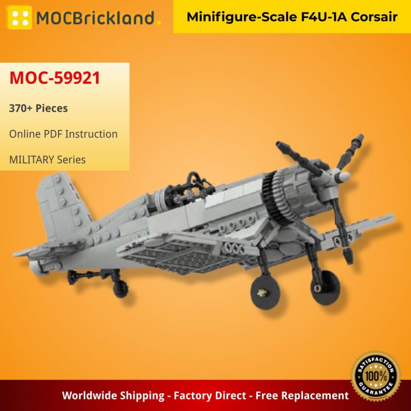 MOCBRICKLAND MOC-59921 Minifigure-Scale F4U-1A Corsair