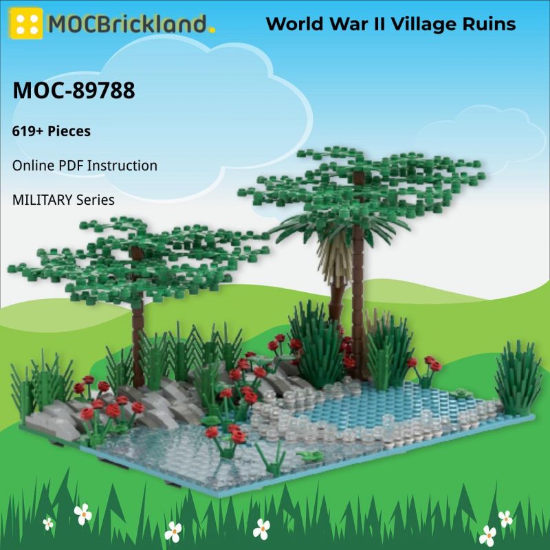 MOCBRICKLAND MOC-89788 World War II Village Ruins