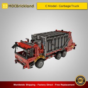 Mocbrickland Moc 38031 42098 C Model – Garbage Truck (2)