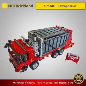 Mocbrickland Moc 38031 42098 C Model – Garbage Truck (4)