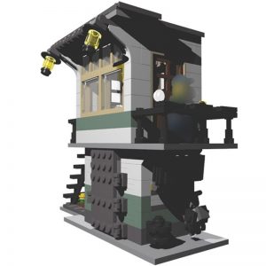 Modular Building Moc 4307 31036 Railroad Tower By Berth Mocbrickland (4)