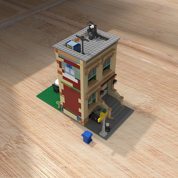 Modular Building Moc 56256 Sesame Street By Benbuildslego Mocbrickland (3)
